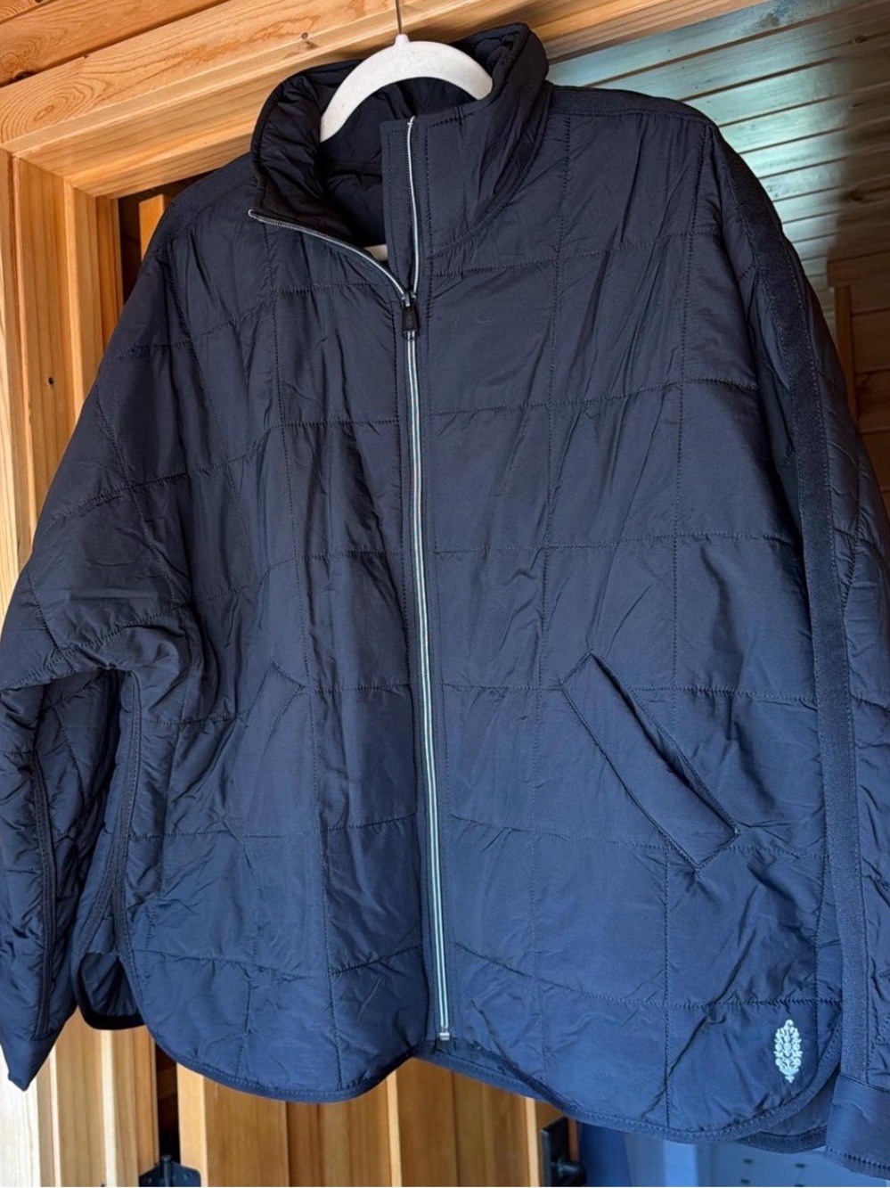 Free People Pippa Puffer in Black